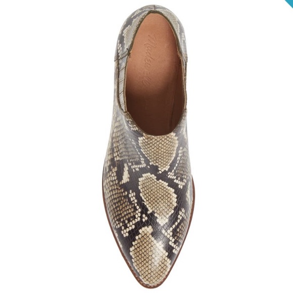 NEW Madewell Sonia Chelsea Snakeskin Print Boot - Picture 5 of 16